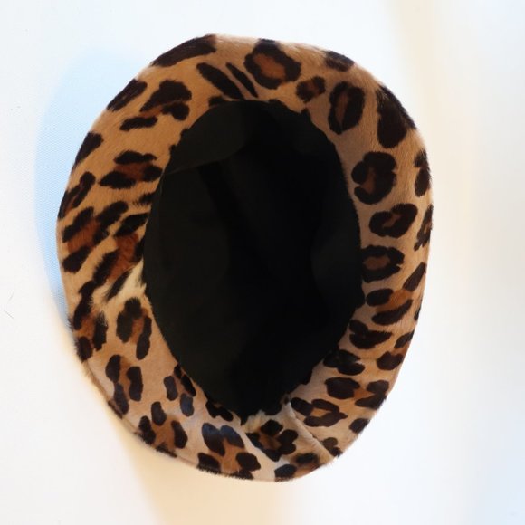 BARBATSULY FURS LEOPARD PONY HAIR HAT SZ M * main image 4